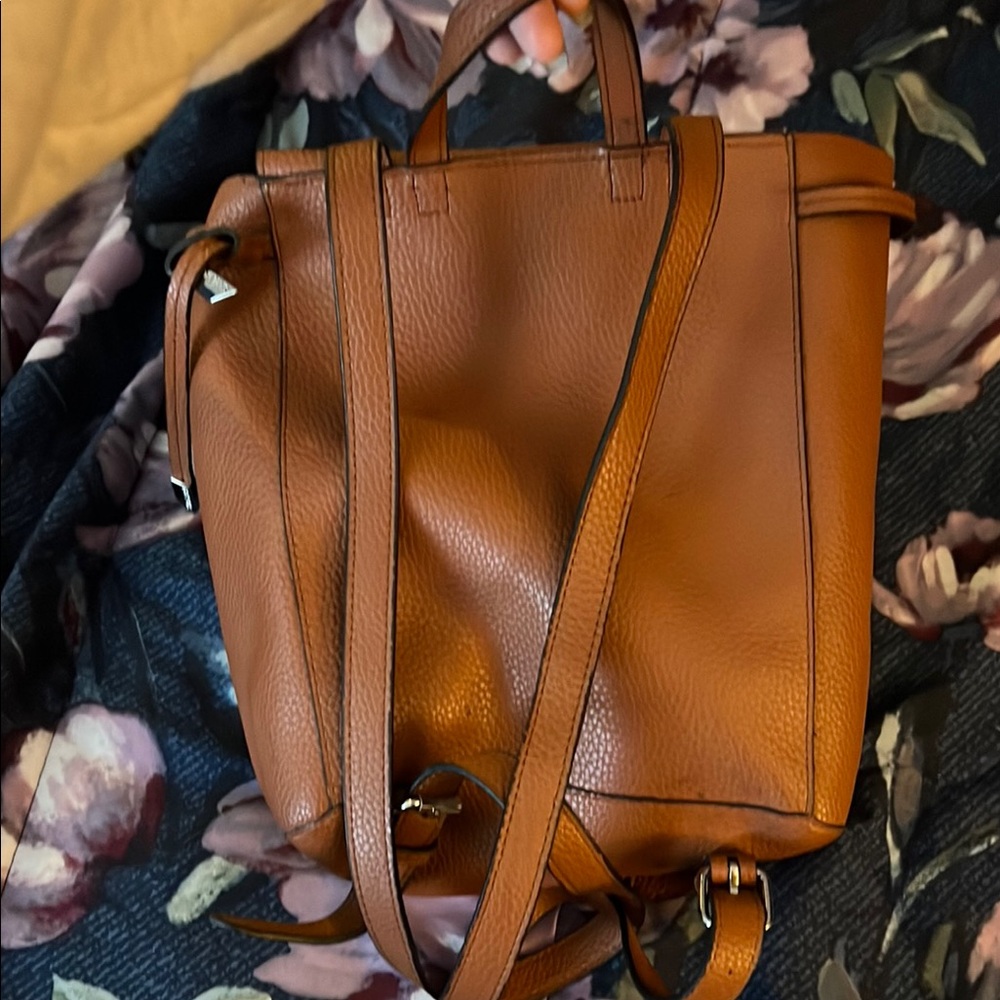 Tan Leather Backpack - Picture 4 of 6